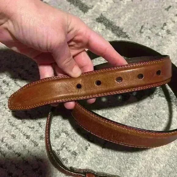 Fossil around the waist around the world full grain cowhide leather belt 40 - Picture 3 of 5